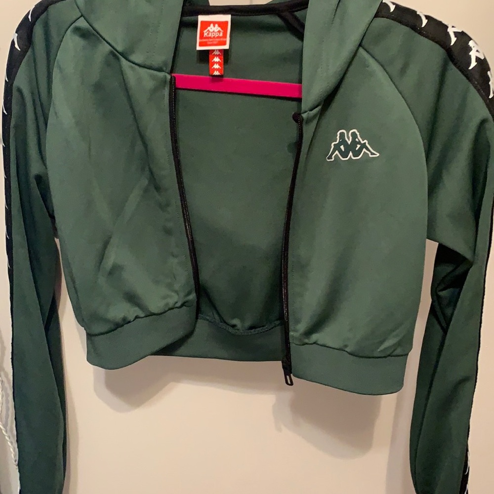 Kappa Green Cropped Hoodie